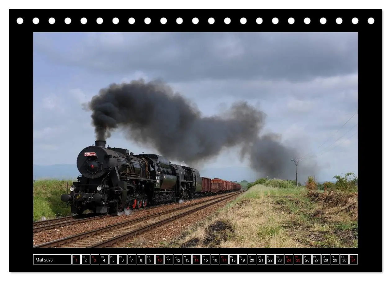 Bild: 9783516151688 | Eisenbahndampfromantik (Tischkalender 2026 DIN A5 quer), CALVENDO...