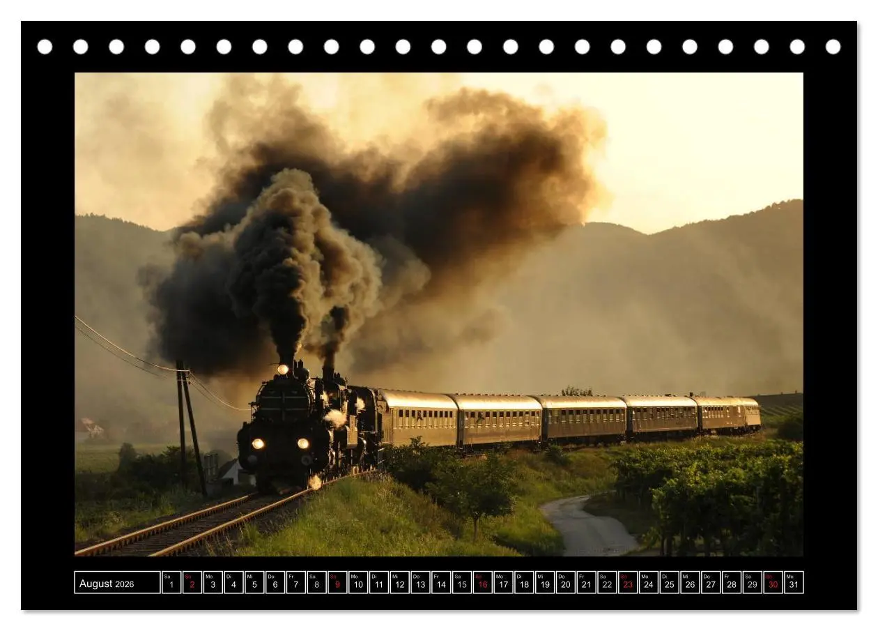 Bild: 9783516151688 | Eisenbahndampfromantik (Tischkalender 2026 DIN A5 quer), CALVENDO...