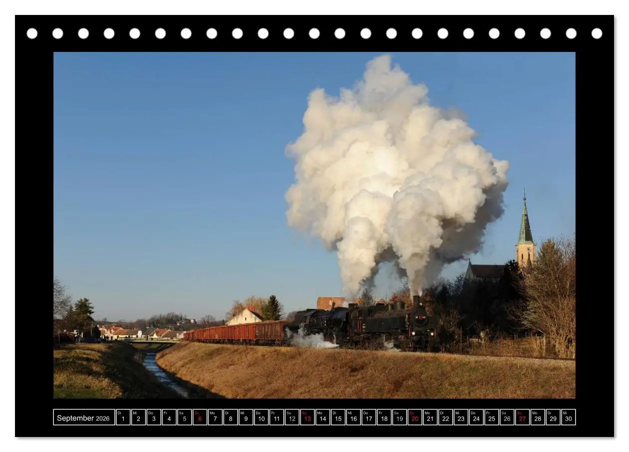 Bild: 9783516151688 | Eisenbahndampfromantik (Tischkalender 2026 DIN A5 quer), CALVENDO...