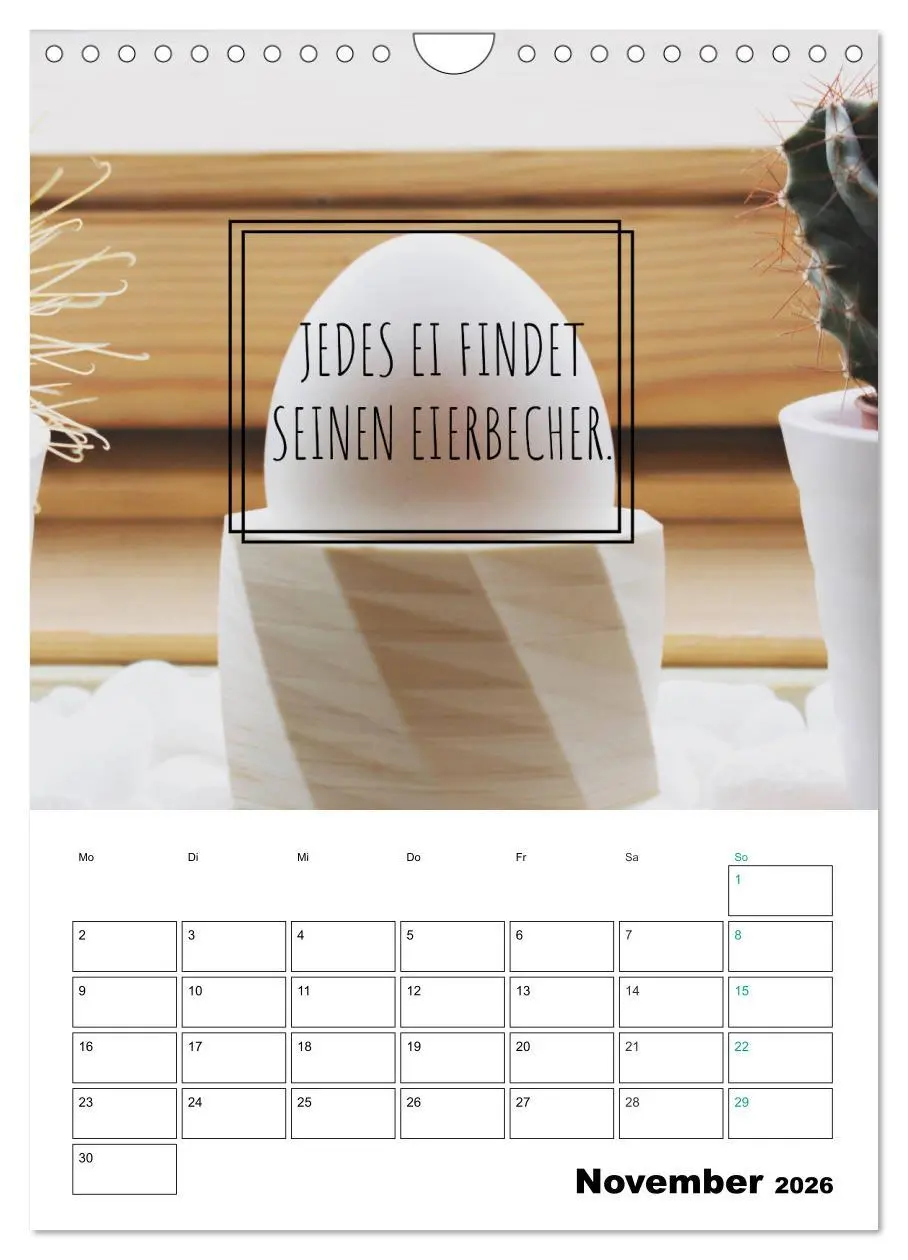 Bild: 9783516391688 | Mit Eiern durch's Jahr. (Wandkalender 2026 DIN A4 hoch), CALVENDO...