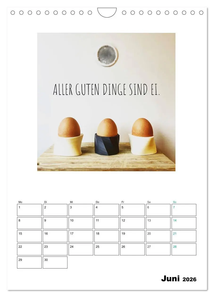 Bild: 9783516391688 | Mit Eiern durch's Jahr. (Wandkalender 2026 DIN A4 hoch), CALVENDO...