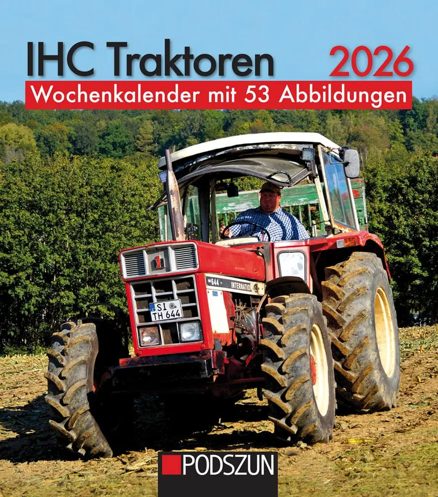Cover: 9783751611688 | IHC Traktoren 2026 | Wochenkalender mit 53 Abbildungen | Kalender