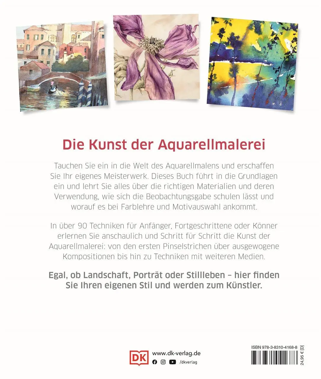 Rückseite: 9783831041688 | Meisterschule Aquarell | DK Verlag | Buch | 256 S. | Deutsch | 2021