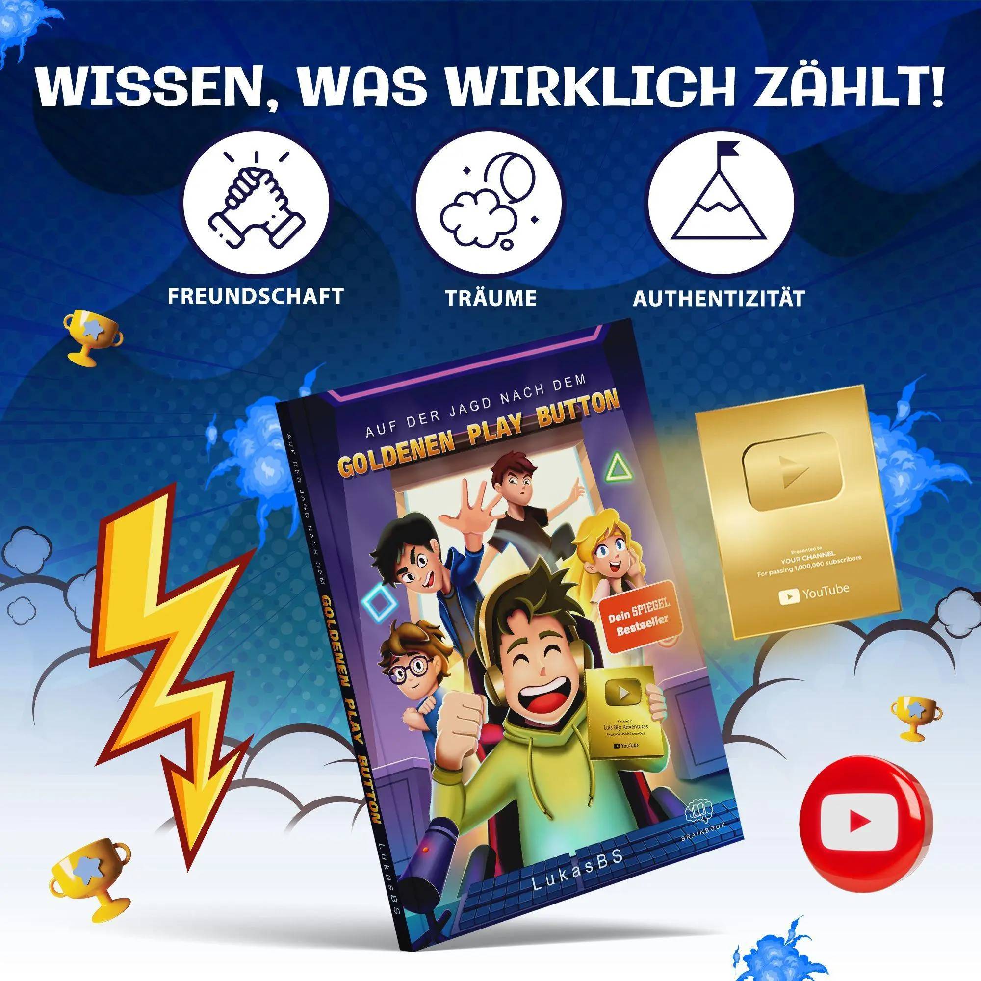 Bild: 9783968901688 | Auf der Jagd nach dem goldenen Play Button | LukasBS | LukasBS | Buch Bild: 9783968901688 | Auf der Jagd nach dem goldenen Play Button | LukasBS | LukasBS | Buch