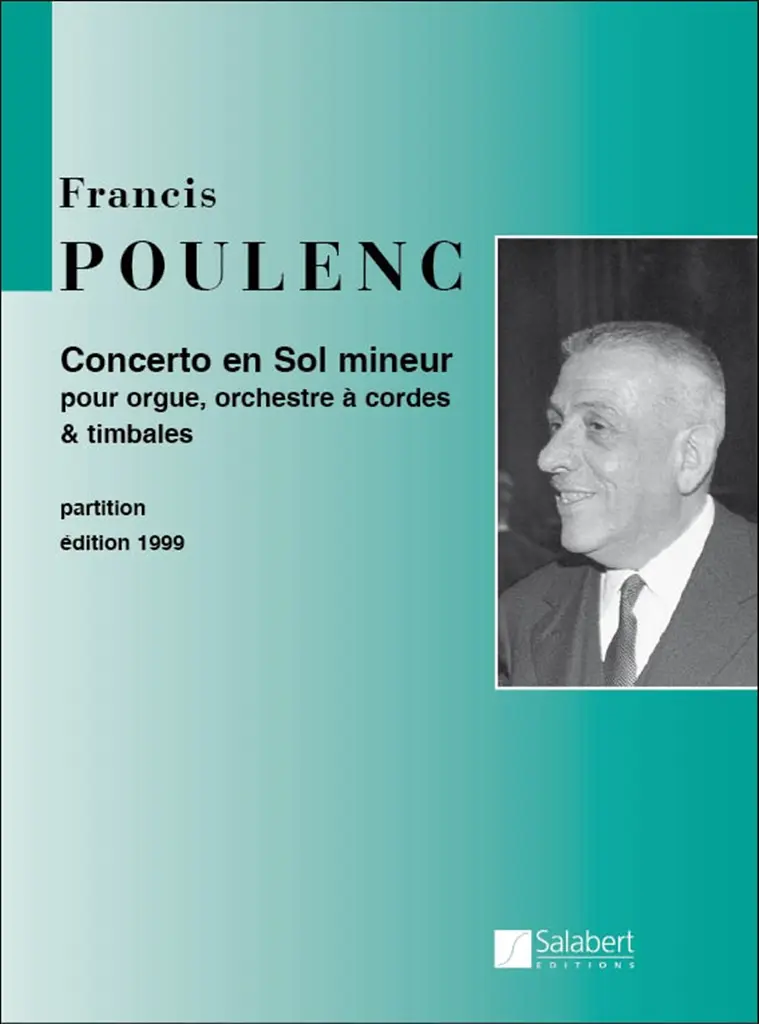 Cover: 9790048001688 | Concerto en Sol mineur (g minor) | Francis Poulenc | Partitur | 1984