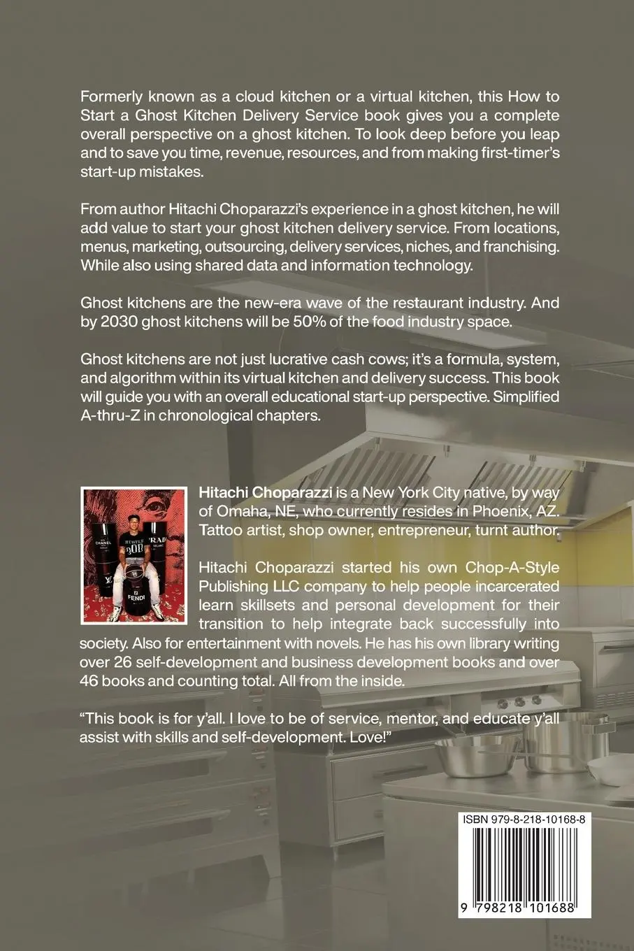 Rückseite: 9798218101688 | How To Start a Ghost Kitchen Delivery Service | Hitachi Choparazzi