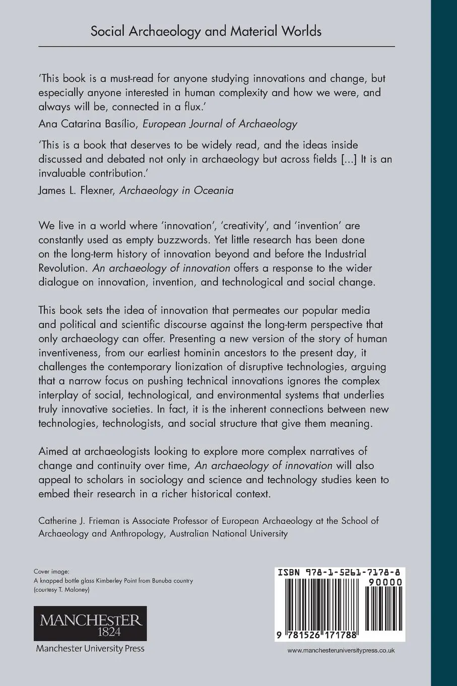 Rückseite: 9781526171788 | An archaeology of innovation | Catherine J. Frieman | Taschenbuch