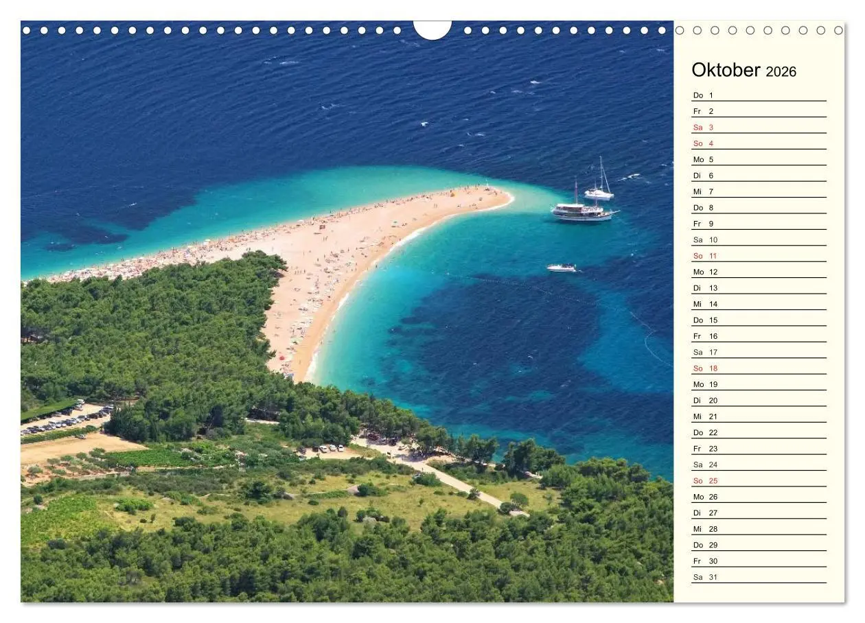 Bild: 9783457981788 | Kroatien (Wandkalender 2026 DIN A3 quer), CALVENDO Monatskalender