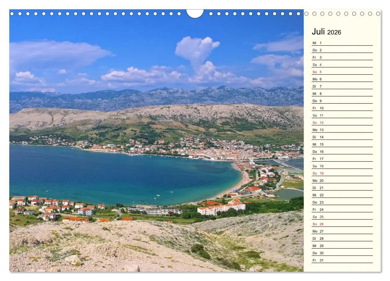 Bild: 9783457981788 | Kroatien (Wandkalender 2026 DIN A3 quer), CALVENDO Monatskalender