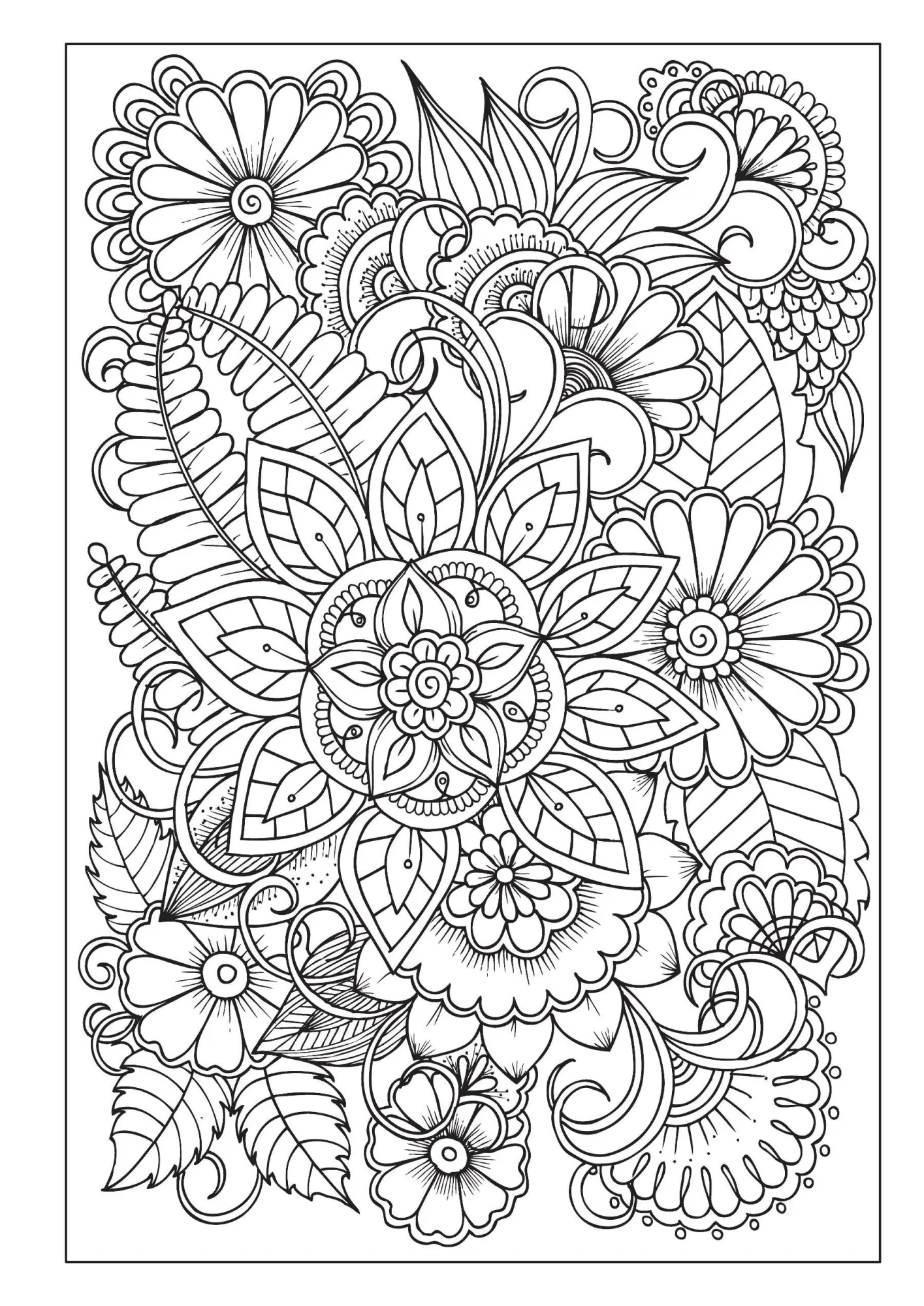 Bild: 9783986571788 | Blumen Mandala Malbuch für Erwachsene mit 100 Ausmalmotiven | Müller