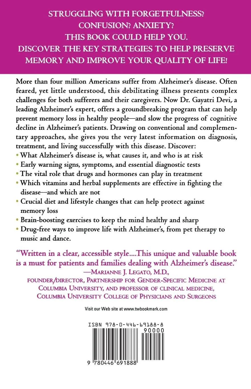 Rückseite: 9780446691888 | What Your Doctor May Not Tell You About(TM) Alzheimer's Disease | Buch