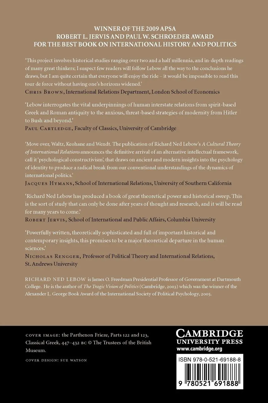 Rückseite: 9780521691888 | A Cultural Theory of International Relations | Richard Ned Lebow