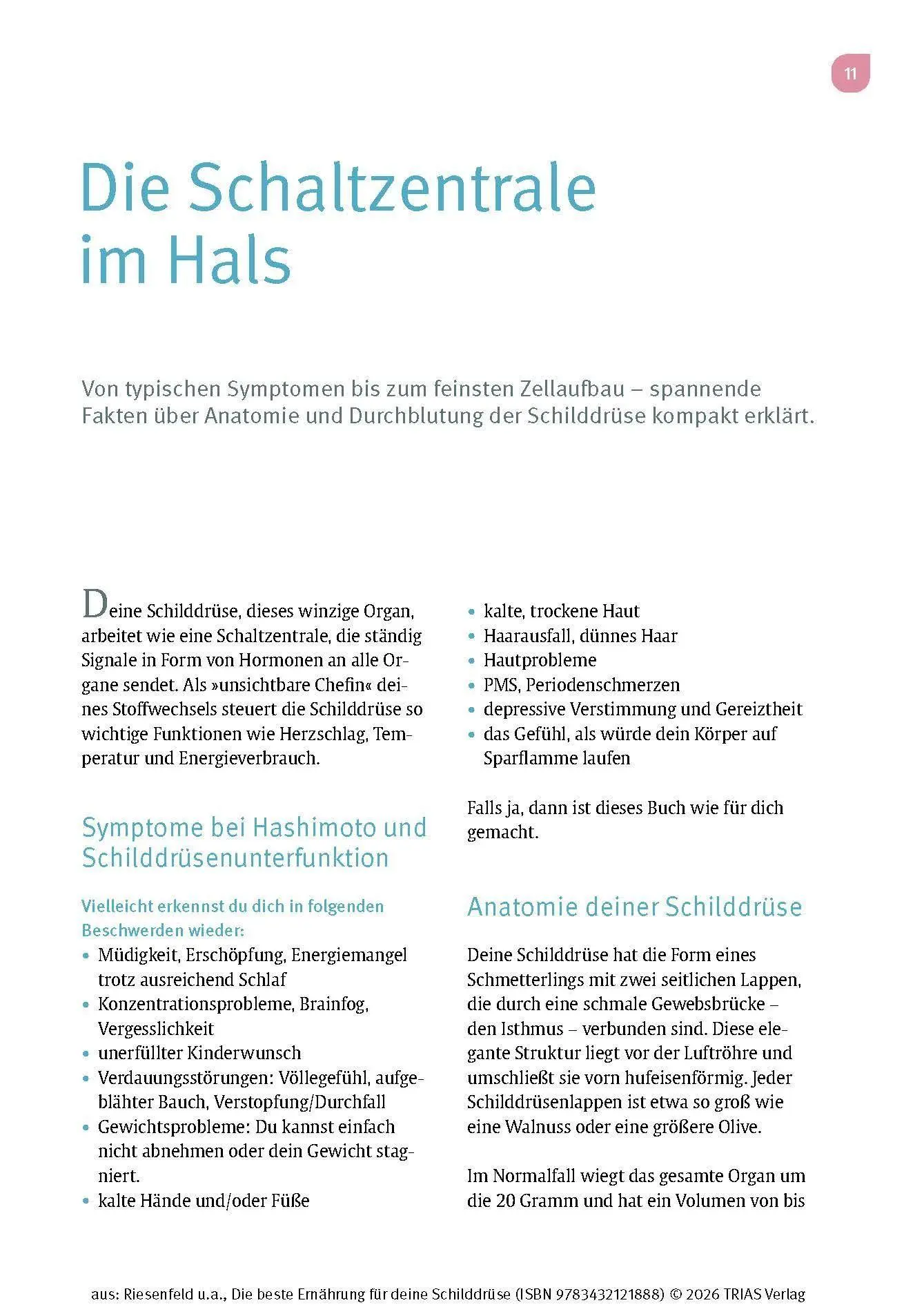 Bild: 9783432121888 | Die beste Ernährung für deine Schilddrüse | Iwonna Riesenfeld (u. a.)