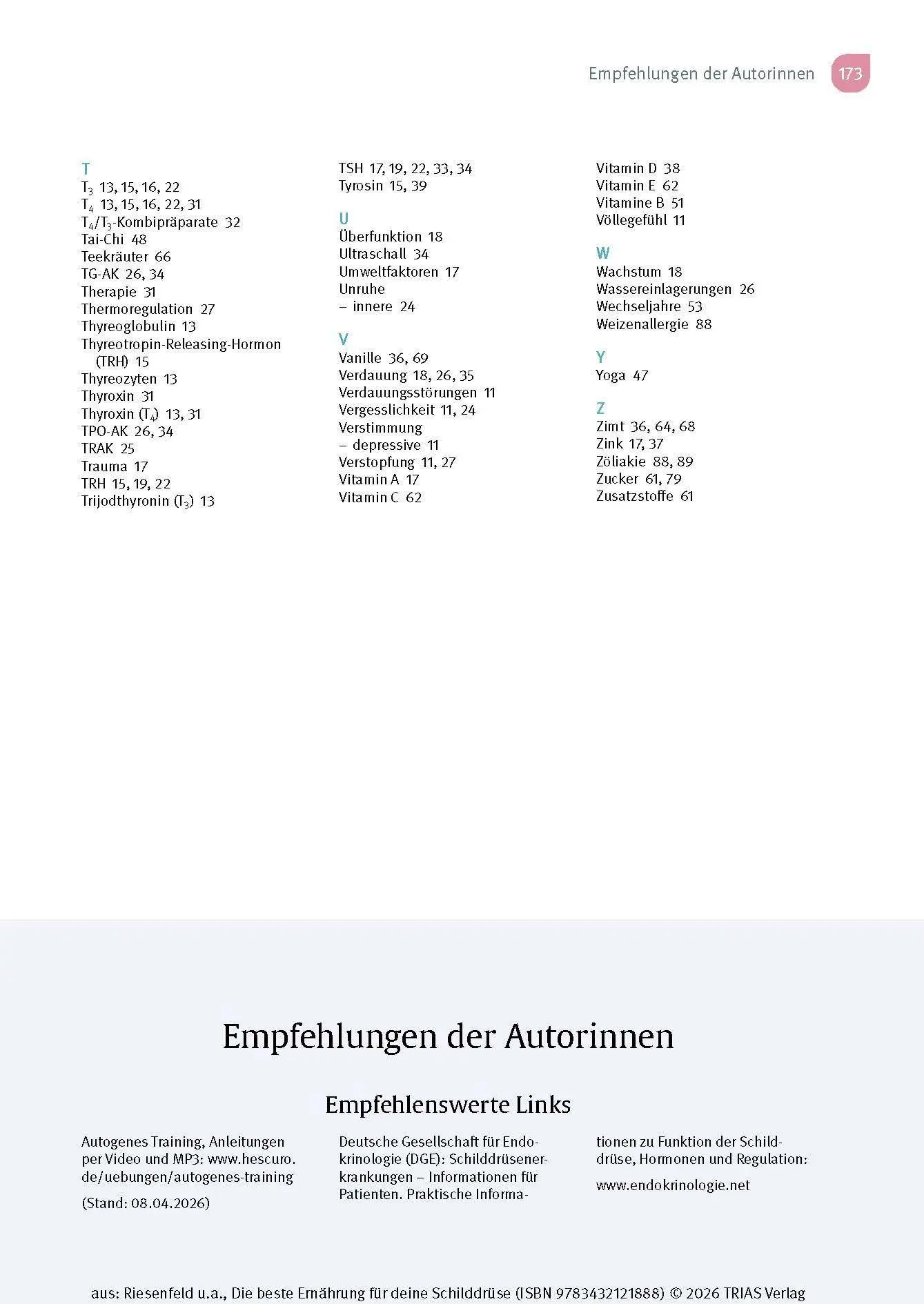 Bild: 9783432121888 | Die beste Ernährung für deine Schilddrüse | Iwonna Riesenfeld (u. a.)