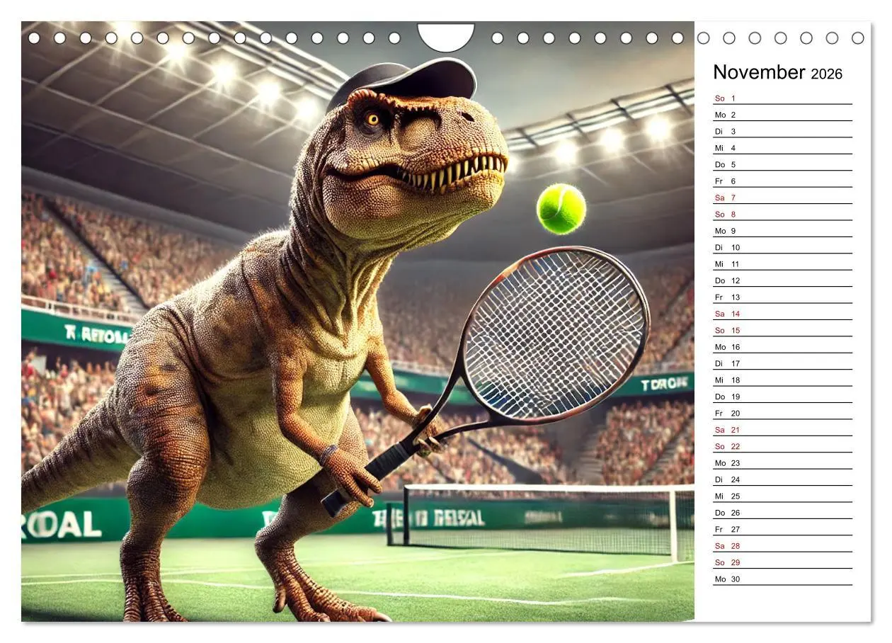 Bild: 9783457281888 | Sportlicher T-Rex - Mit Fun durch das Jahr (Wandkalender 2026 DIN...