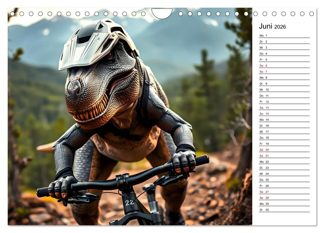 Bild: 9783457281888 | Sportlicher T-Rex - Mit Fun durch das Jahr (Wandkalender 2026 DIN...