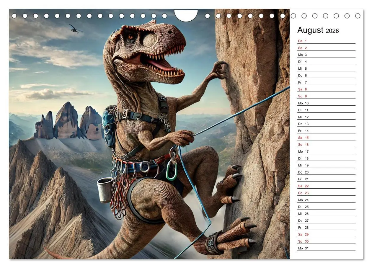 Bild: 9783457281888 | Sportlicher T-Rex - Mit Fun durch das Jahr (Wandkalender 2026 DIN...