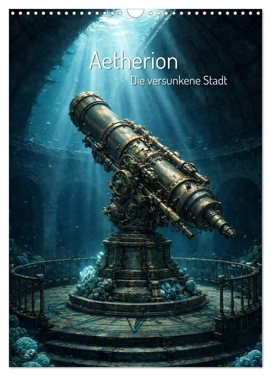 Cover: 9783516821888 | Aetherion - Die versunkene Stadt (Wandkalender 2027 DIN A3 hoch),...