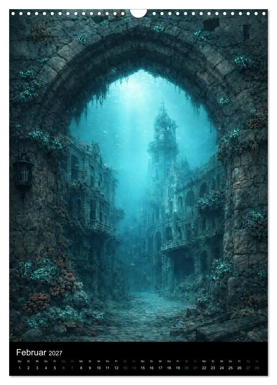 Bild: 9783516821888 | Aetherion - Die versunkene Stadt (Wandkalender 2027 DIN A3 hoch),...