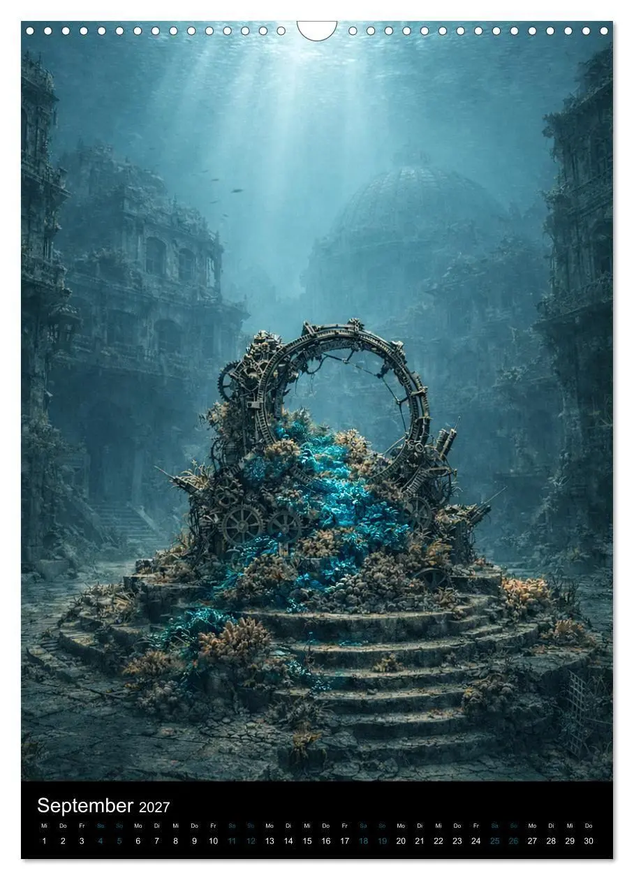 Bild: 9783516821888 | Aetherion - Die versunkene Stadt (Wandkalender 2027 DIN A3 hoch),...