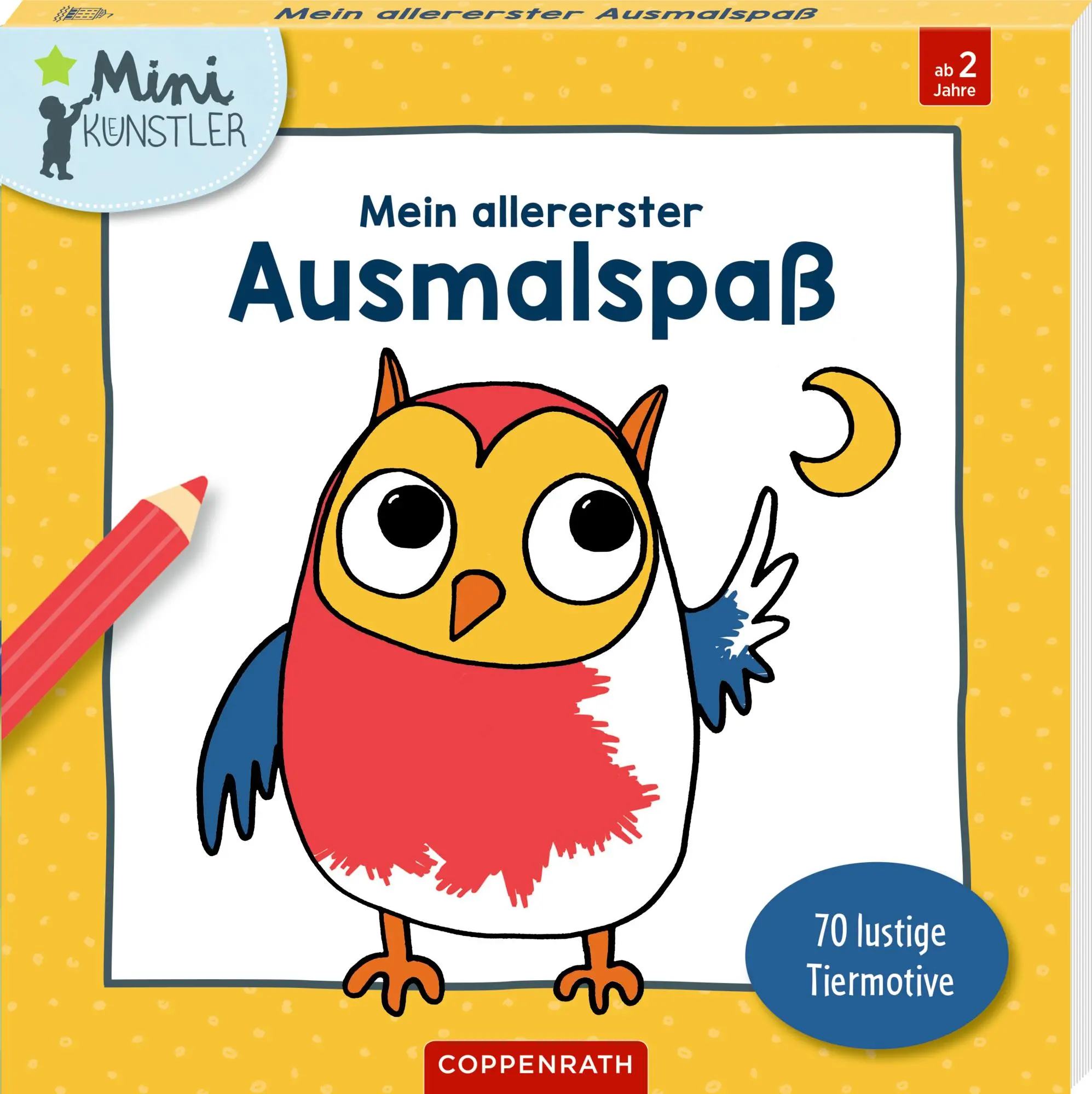 Cover: 9783649651888 | Mein allererster Ausmalspaß | 70 lustige Tiermotive | Lucie Göpfert