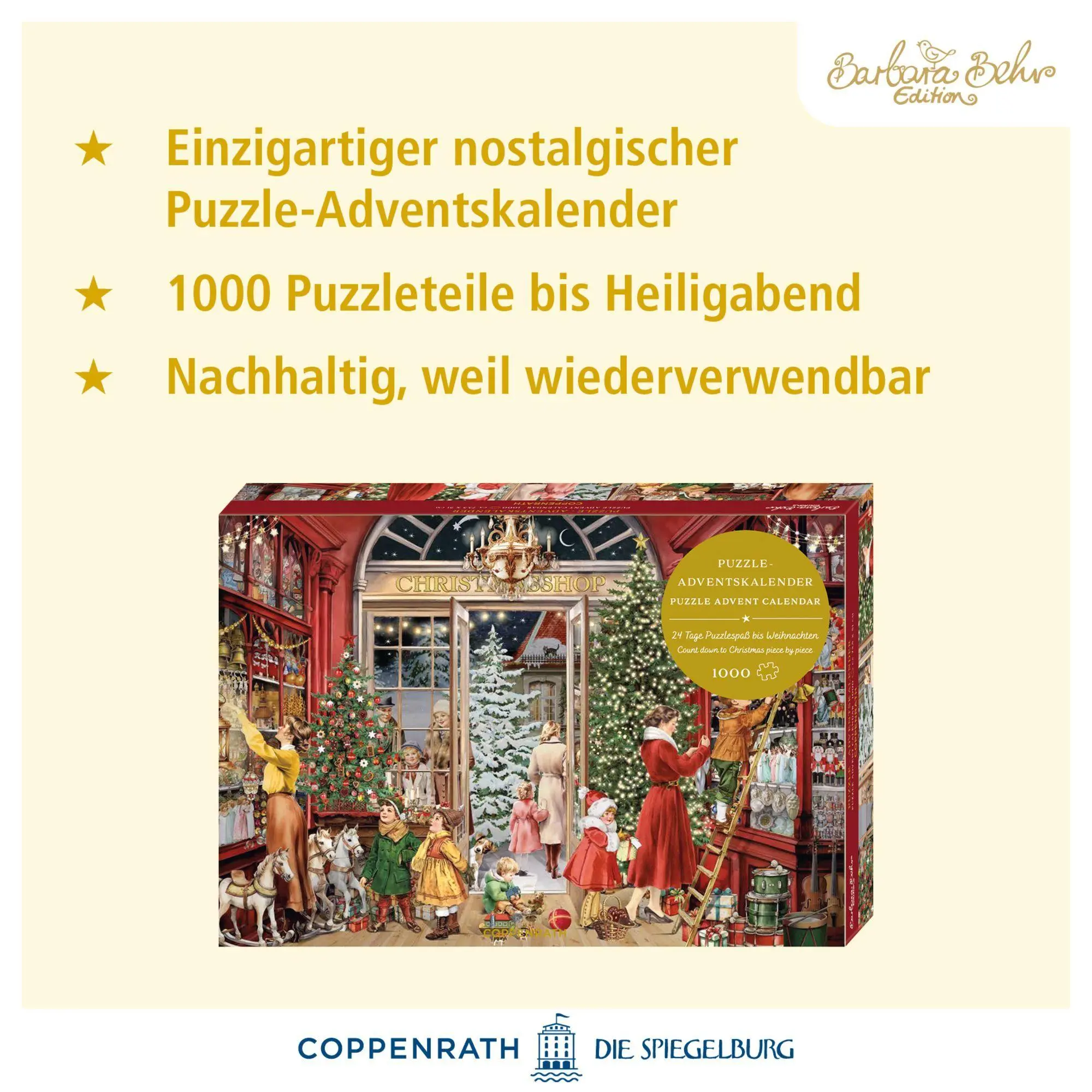 Bild: 4050003971988 | Puzzle-Adventskalender - Nostalgischer Weihnachtsladen | Barbara Behr