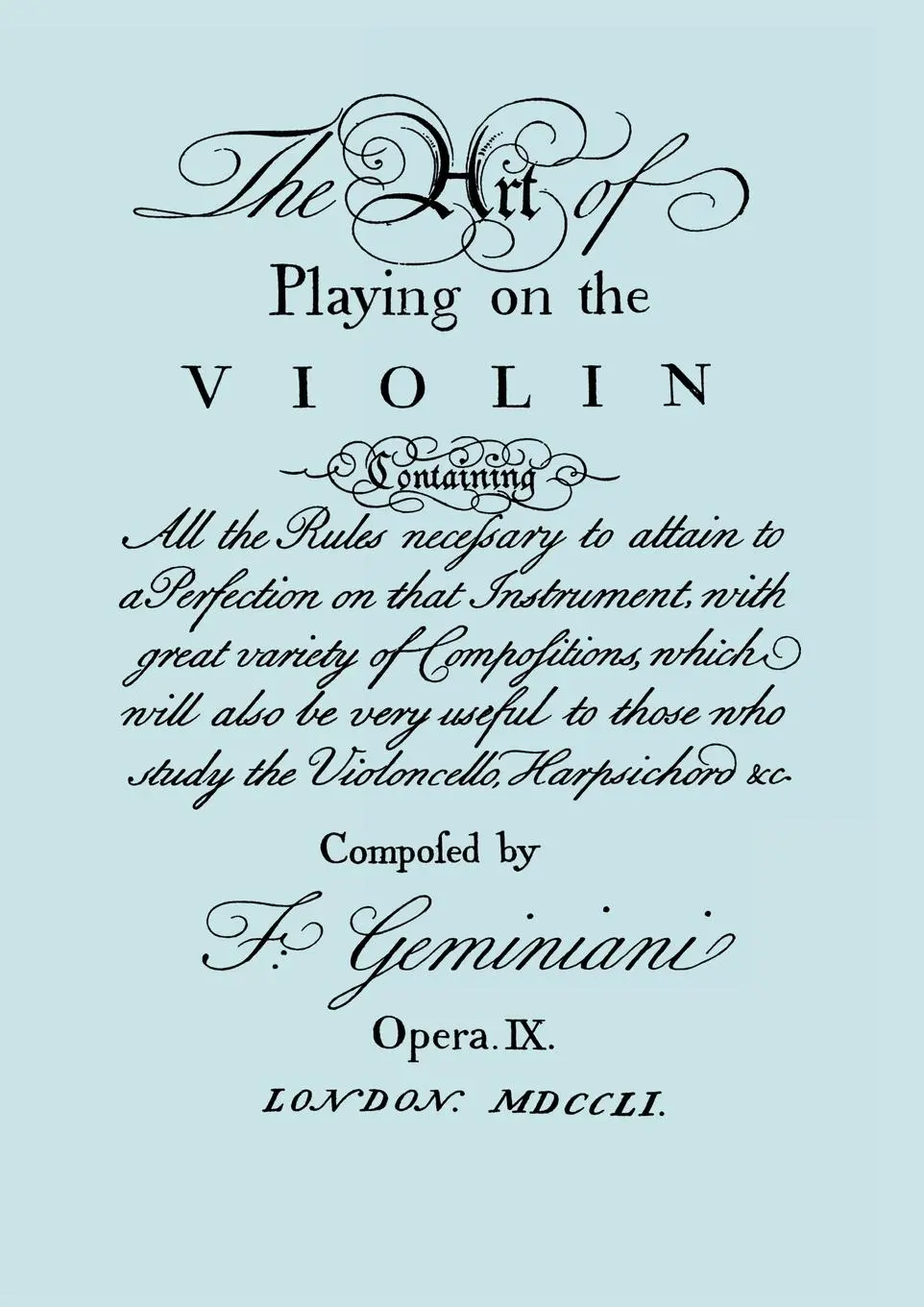 Cover: 9781904331988 | The Art of Playing on the Violin. [Facsimile of 1751 edition]. | Buch