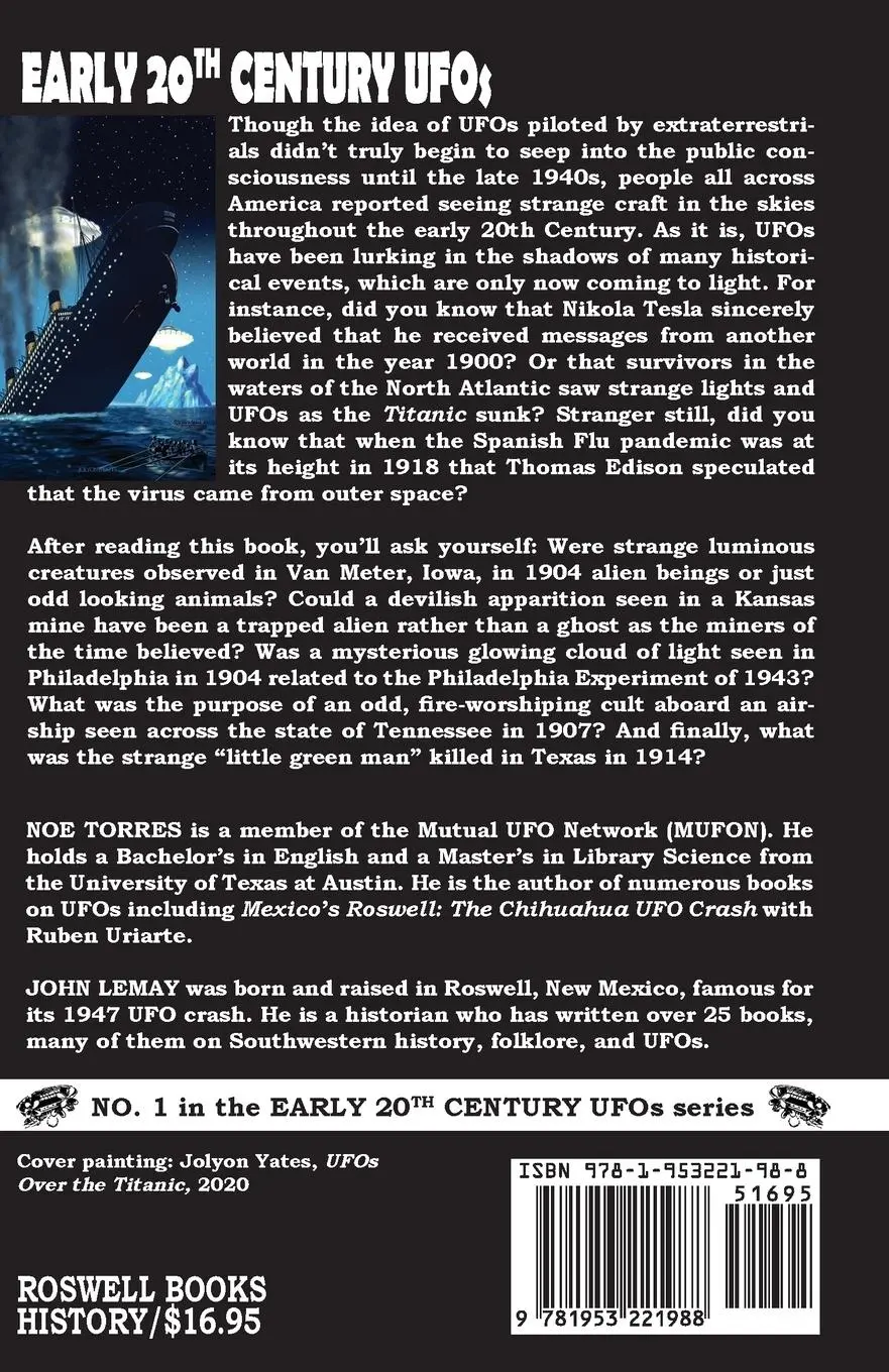 Rückseite: 9781953221988 | Early 20th Century UFOs | American Sightings (1900-1919) | Taschenbuch