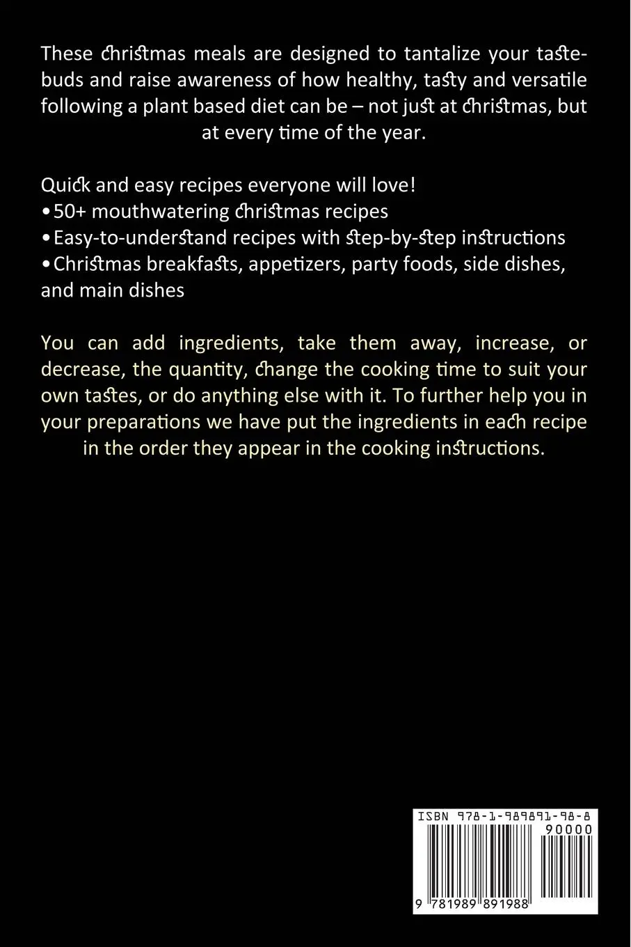 Rückseite: 9781989891988 | Christmas Cookbook | Edward Hogue | Taschenbuch | Englisch | 2020