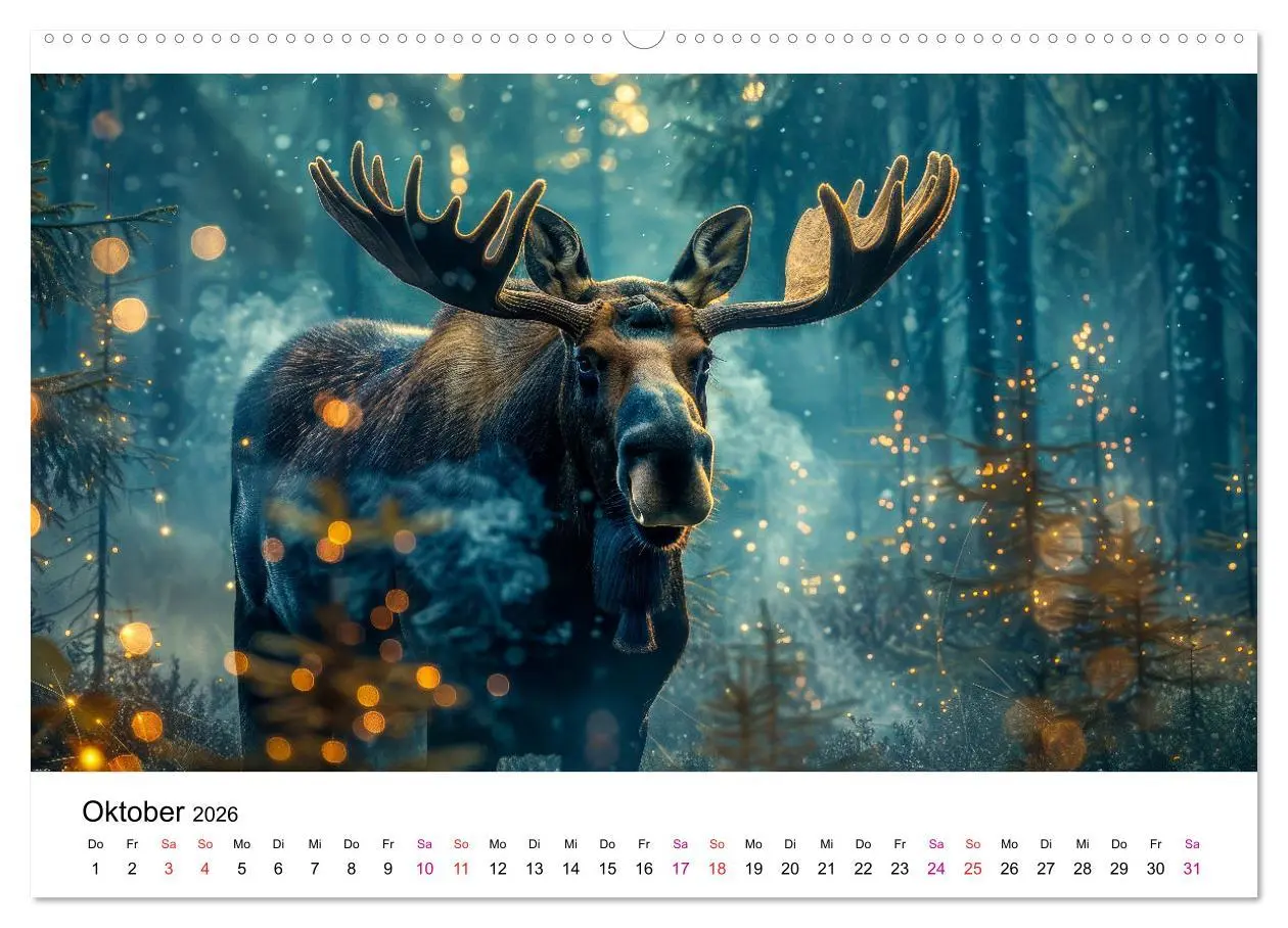 Bild: 9783457411988 | Elche - schöne Momente (Wandkalender 2026 DIN A2 quer), CALVENDO...