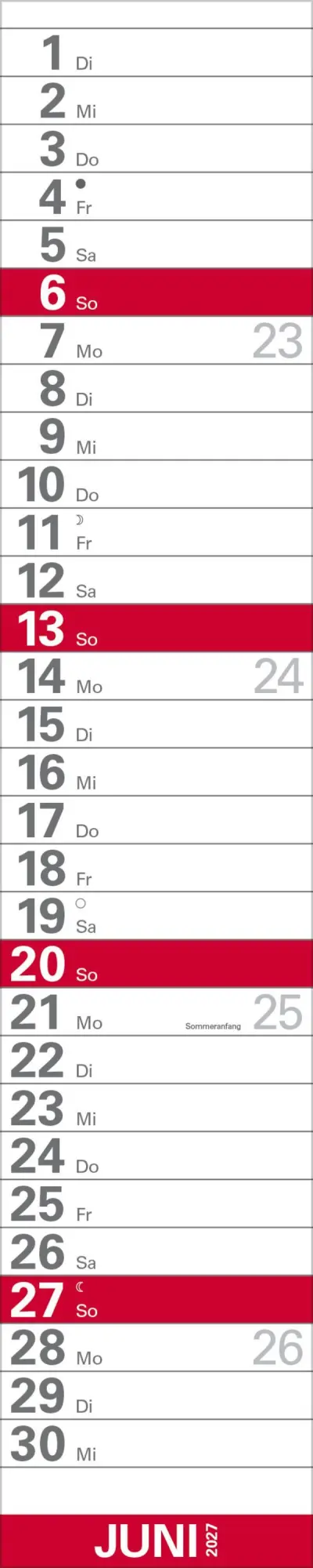Bild: 9783819301988 | XXL Planer Großdruck rot 2027 | Verlag Korsch | Kalender | 13 S.