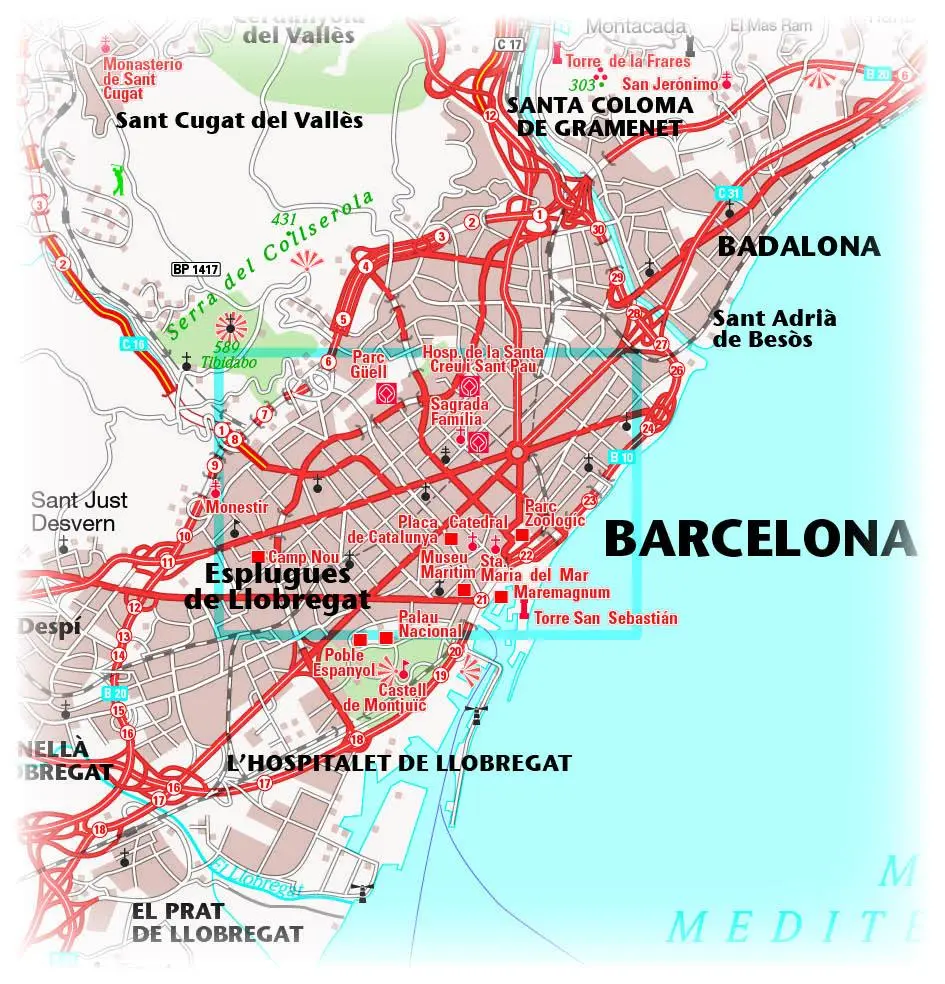 Bild: 9783961321988 | Barcelona 11.000 | (Land-)Karte | Stadtplan (PUBLICPRESS) | Deutsch