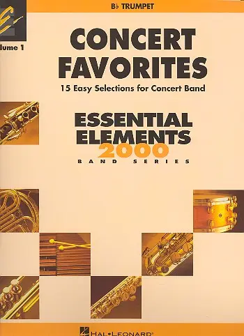 Cover: 9780634052088 | Concert Favorites Vol. 1 - Bb Trumpet | Essential Elements Band Folios