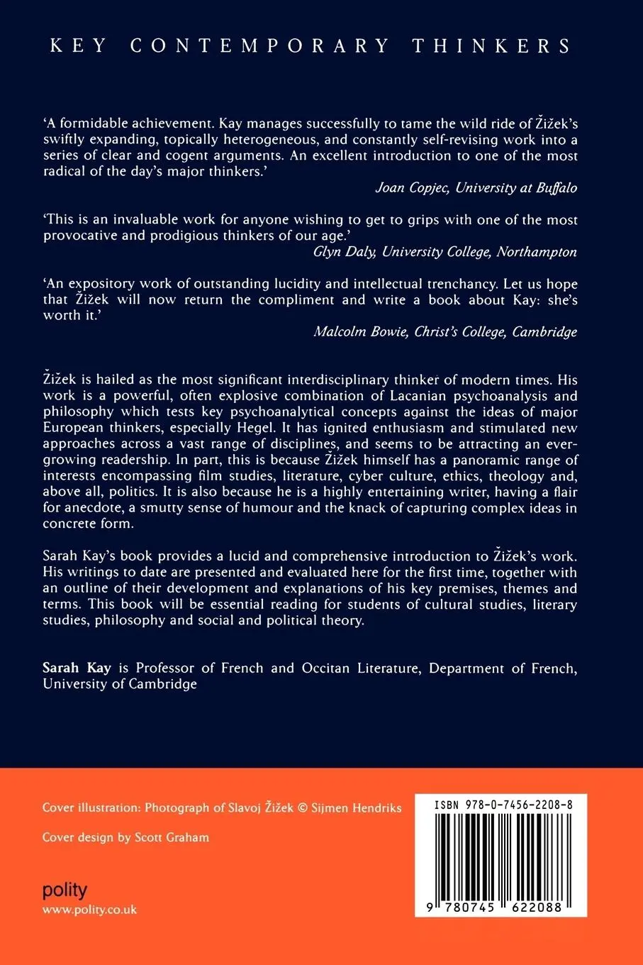 Rückseite: 9780745622088 | Zizek | A Critical Introduction | Sarah Kay | Taschenbuch | Englisch