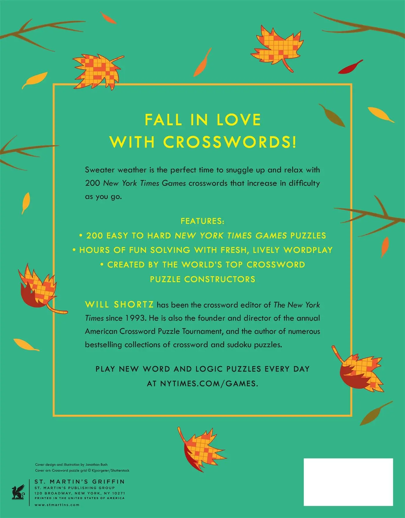 Rückseite: 9781250352088 | New York Times Games Hello Fall Crosswords | 200 Easy to Hard Puzzles