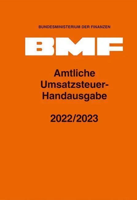 Cover: 9783503212088 | Amtliche Umsatzsteuer-Handausgabe 2022/2023 | Finanzen | Buch | 2023