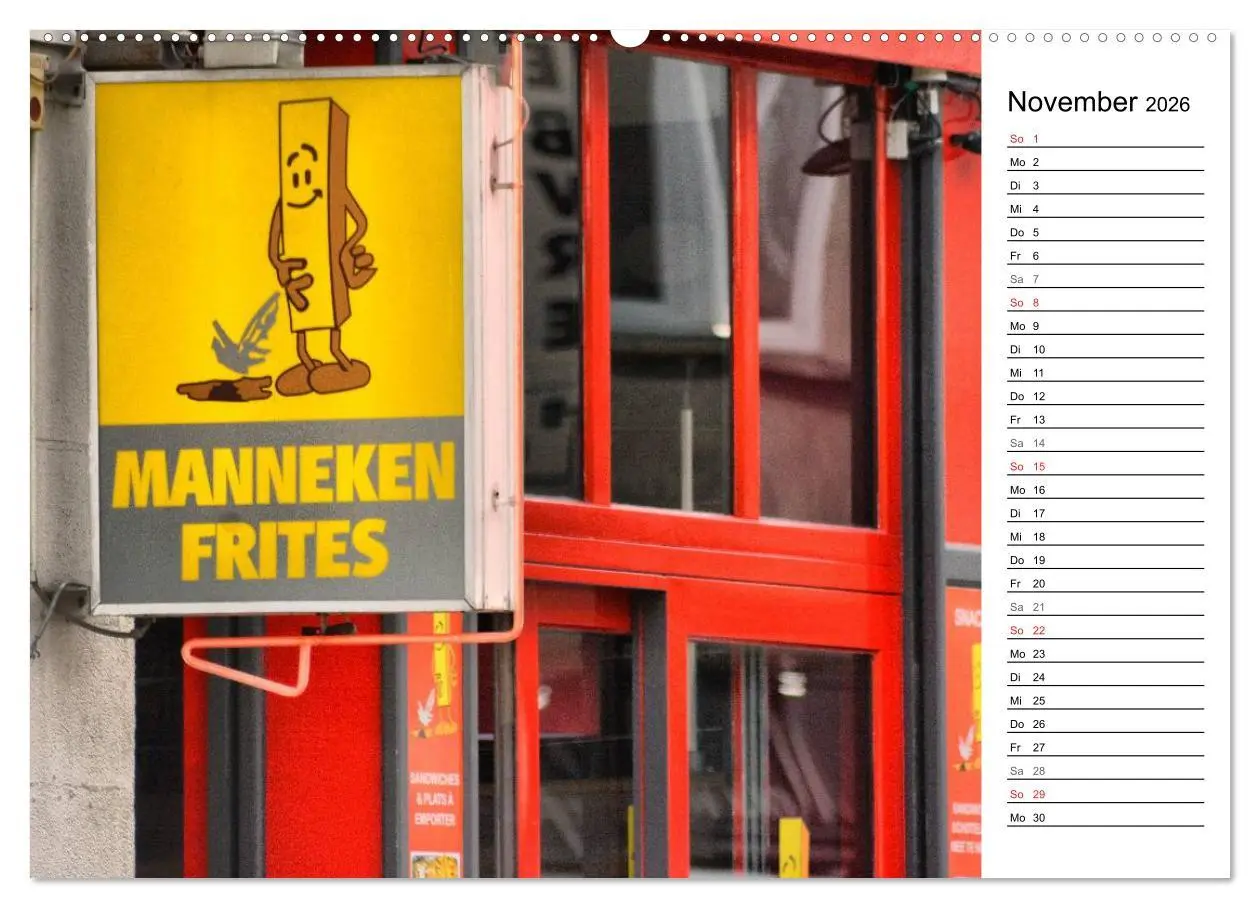 Bild: 9783516012088 | 300mm - Brüssel (Wandkalender 2026 DIN A2 quer), CALVENDO...