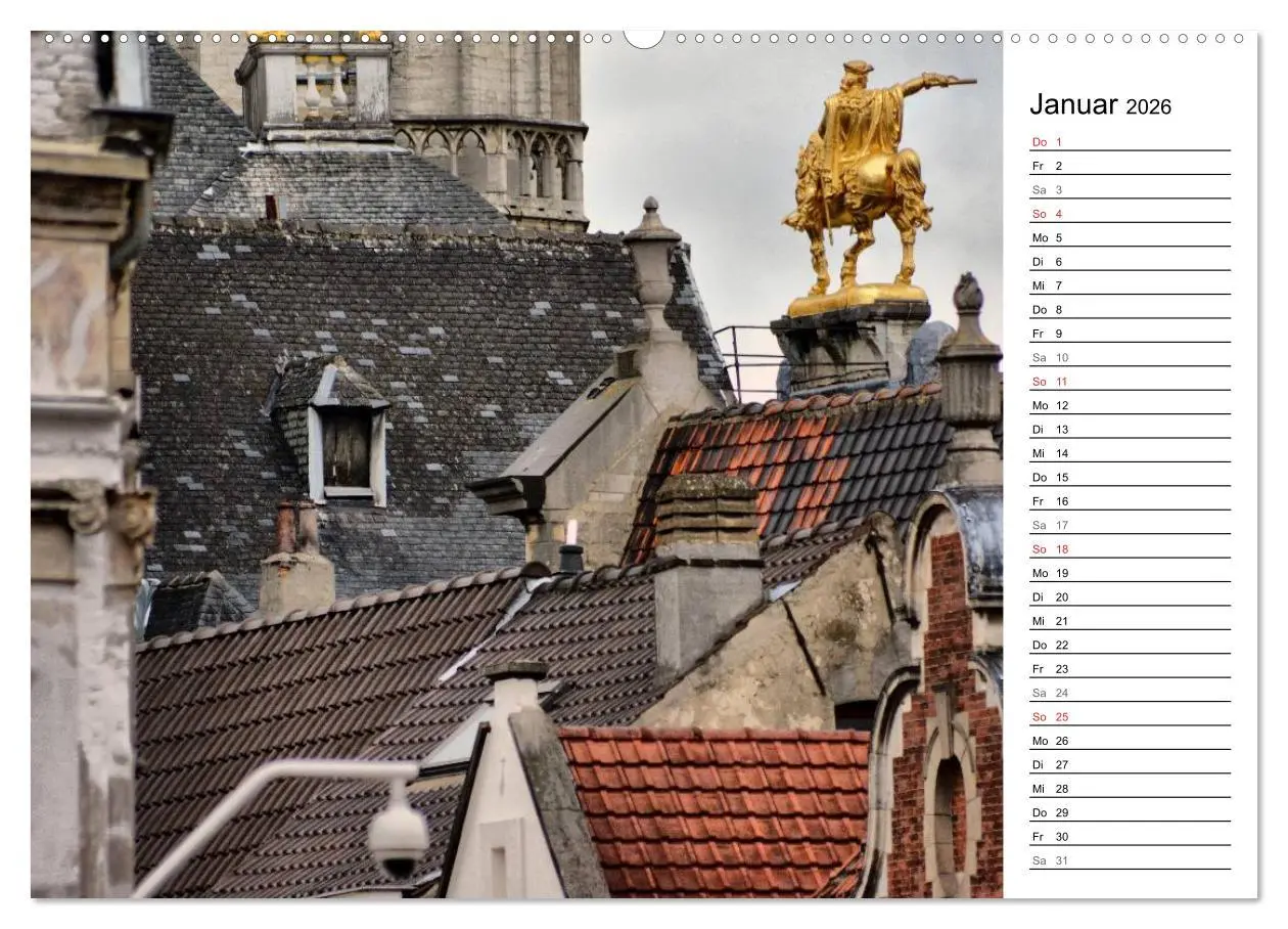 Bild: 9783516012088 | 300mm - Brüssel (Wandkalender 2026 DIN A2 quer), CALVENDO...