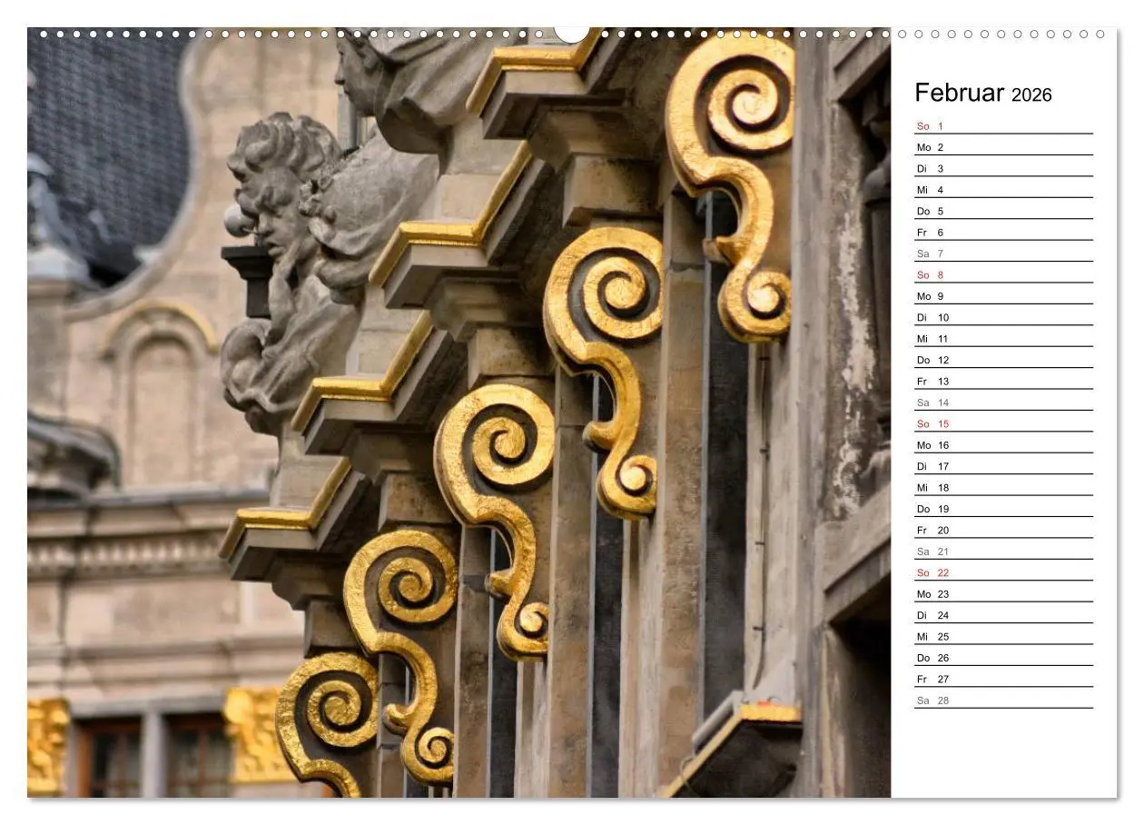 Bild: 9783516012088 | 300mm - Brüssel (Wandkalender 2026 DIN A2 quer), CALVENDO...
