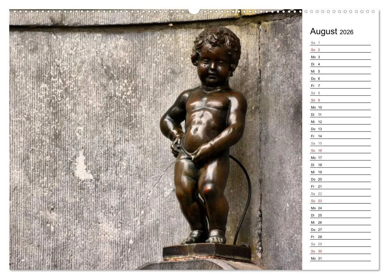 Bild: 9783516012088 | 300mm - Brüssel (Wandkalender 2026 DIN A2 quer), CALVENDO...