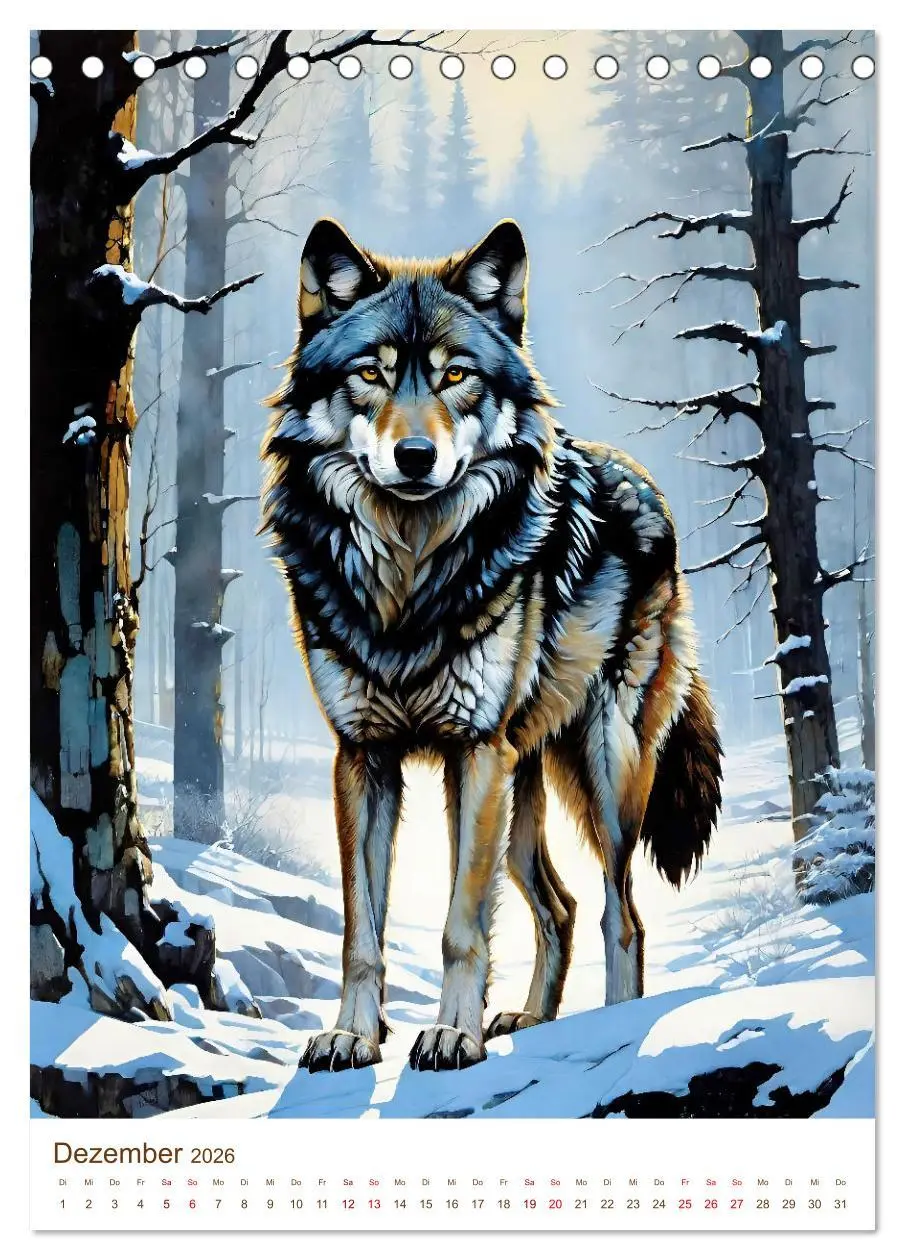 Bild: 9783516322088 | Heimische Wildtiere 2026 (Tischkalender 2026 DIN A5 hoch), CALVENDO...