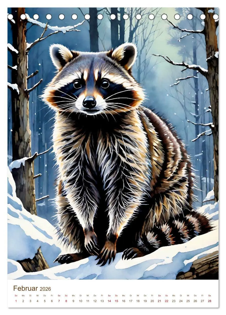 Bild: 9783516322088 | Heimische Wildtiere 2026 (Tischkalender 2026 DIN A5 hoch), CALVENDO...