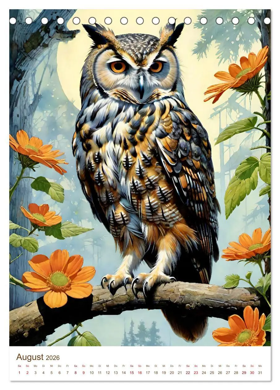 Bild: 9783516322088 | Heimische Wildtiere 2026 (Tischkalender 2026 DIN A5 hoch), CALVENDO...