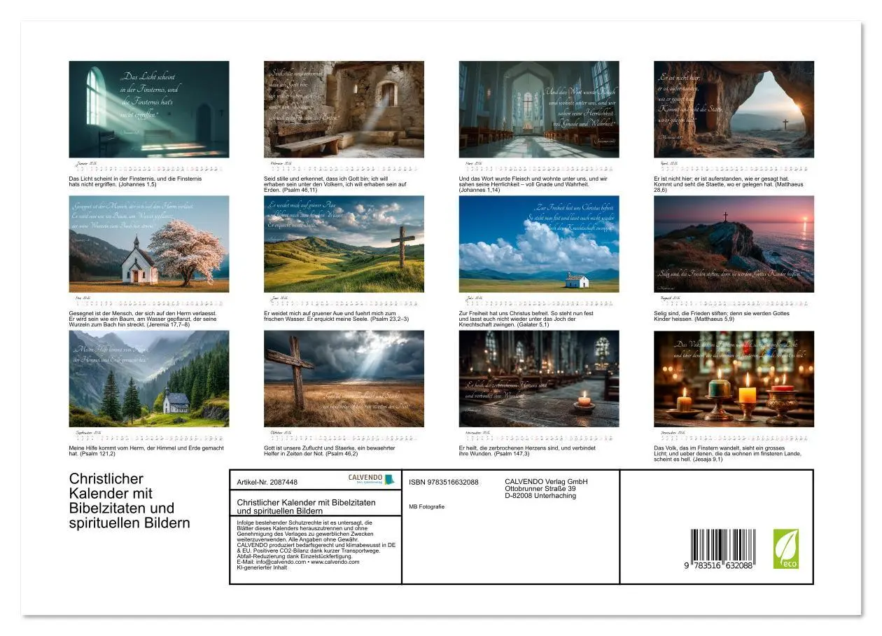Bild: 9783516632088 | Christlicher Kalender mit Bibelzitaten und spirituellen Bildern...