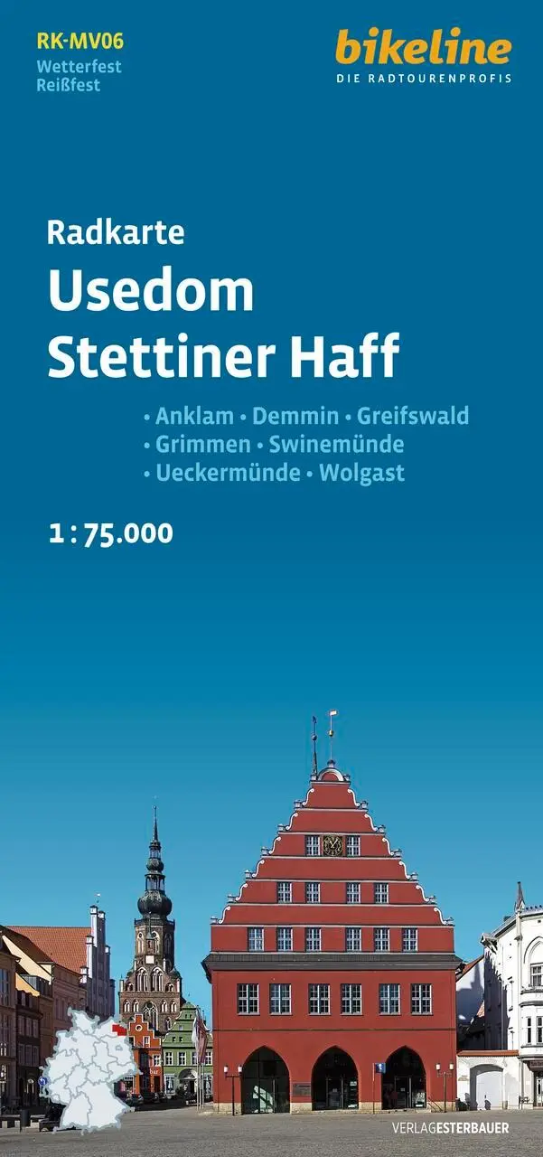 Cover: 9783711102188 | Radkarte Usedom, Stettiner Haff (RK-MV06) | Esterbauer Verlag | 2024