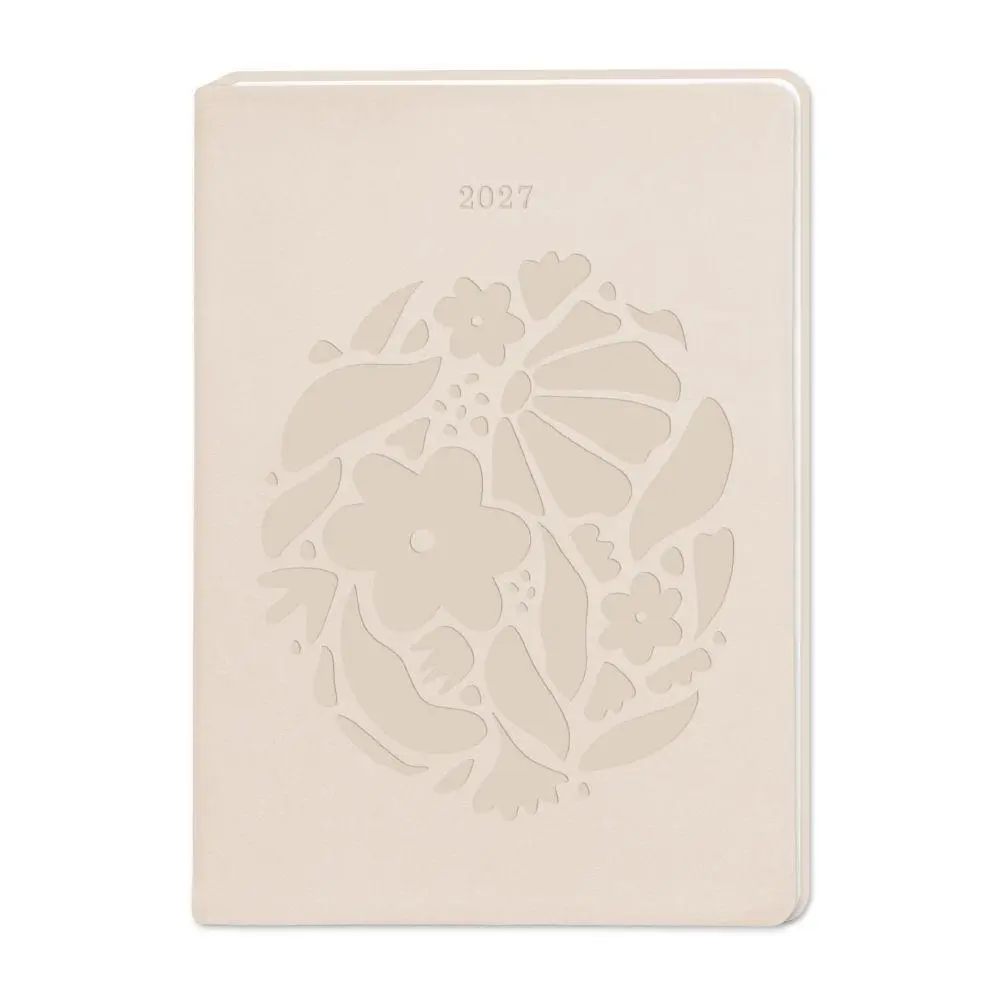 Cover: 9783986362188 | Terminplaner Lederlook 2027 Beige | Terminplaner Lederlook A6 | 136 S.
