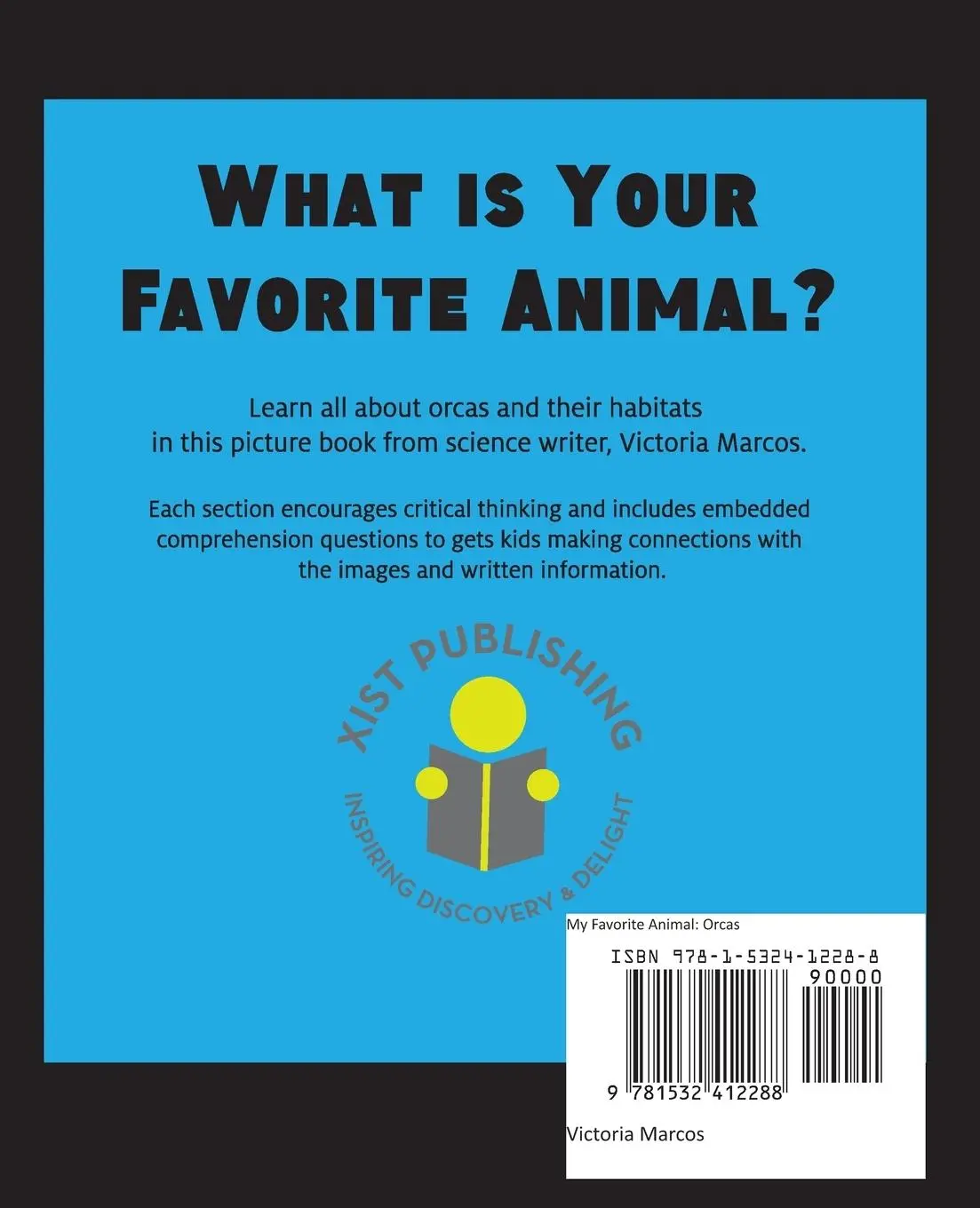 Rückseite: 9781532412288 | My Favorite Animal | Orcas | Victoria Marcos | Taschenbuch | Englisch