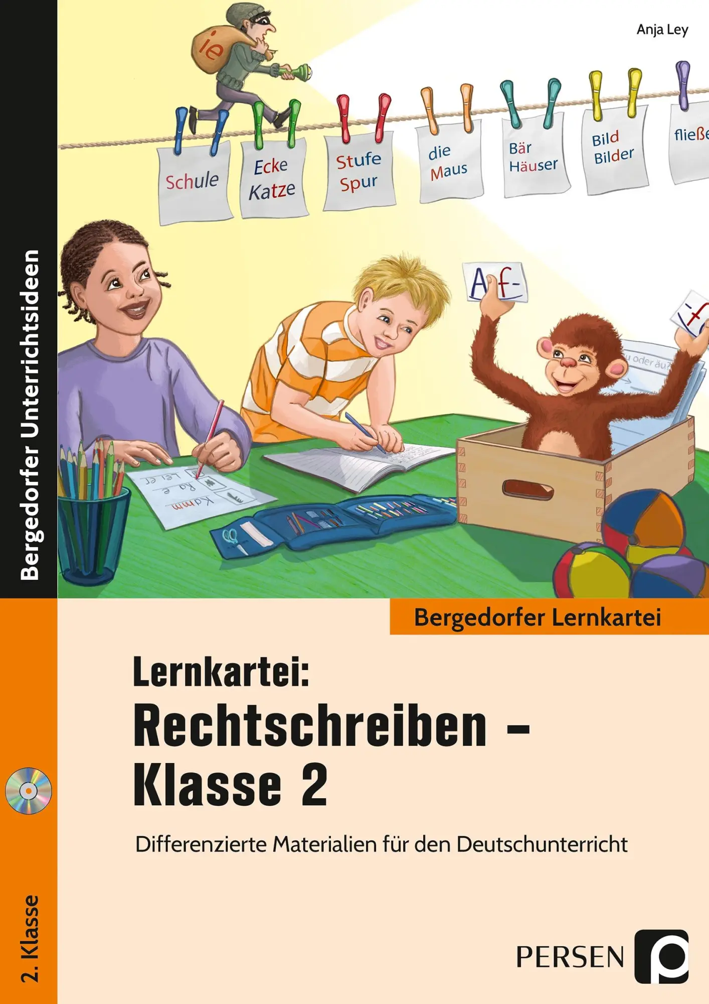 Cover: 9783403202288 | Lernkartei: Rechtschreiben - Klasse 2 | Anja Ley | Broschüre | 58 S.