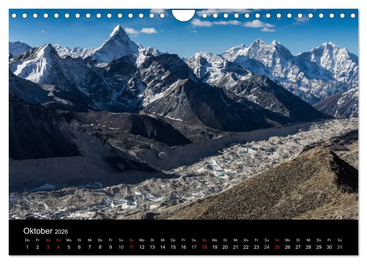 Bild: 9783516092288 | Himalaya - Dach der Welt (Wandkalender 2026 DIN A4 quer), CALVENDO...