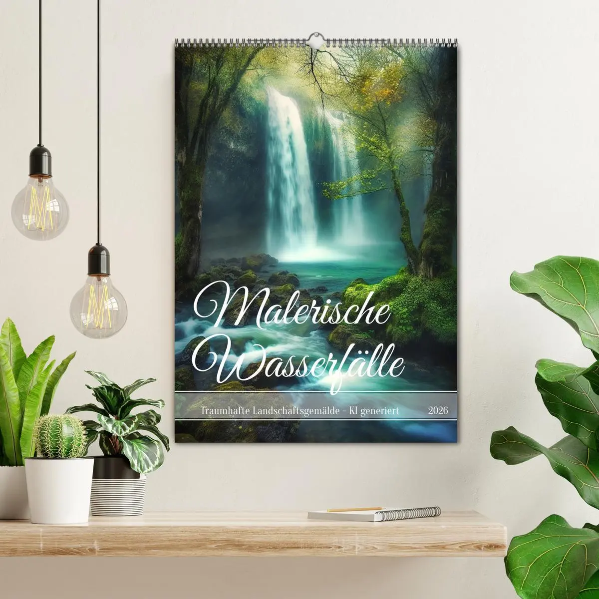 Bild: 9783516302288 | Malerische Wasserfälle (Wandkalender 2026 DIN A2 hoch), CALVENDO...